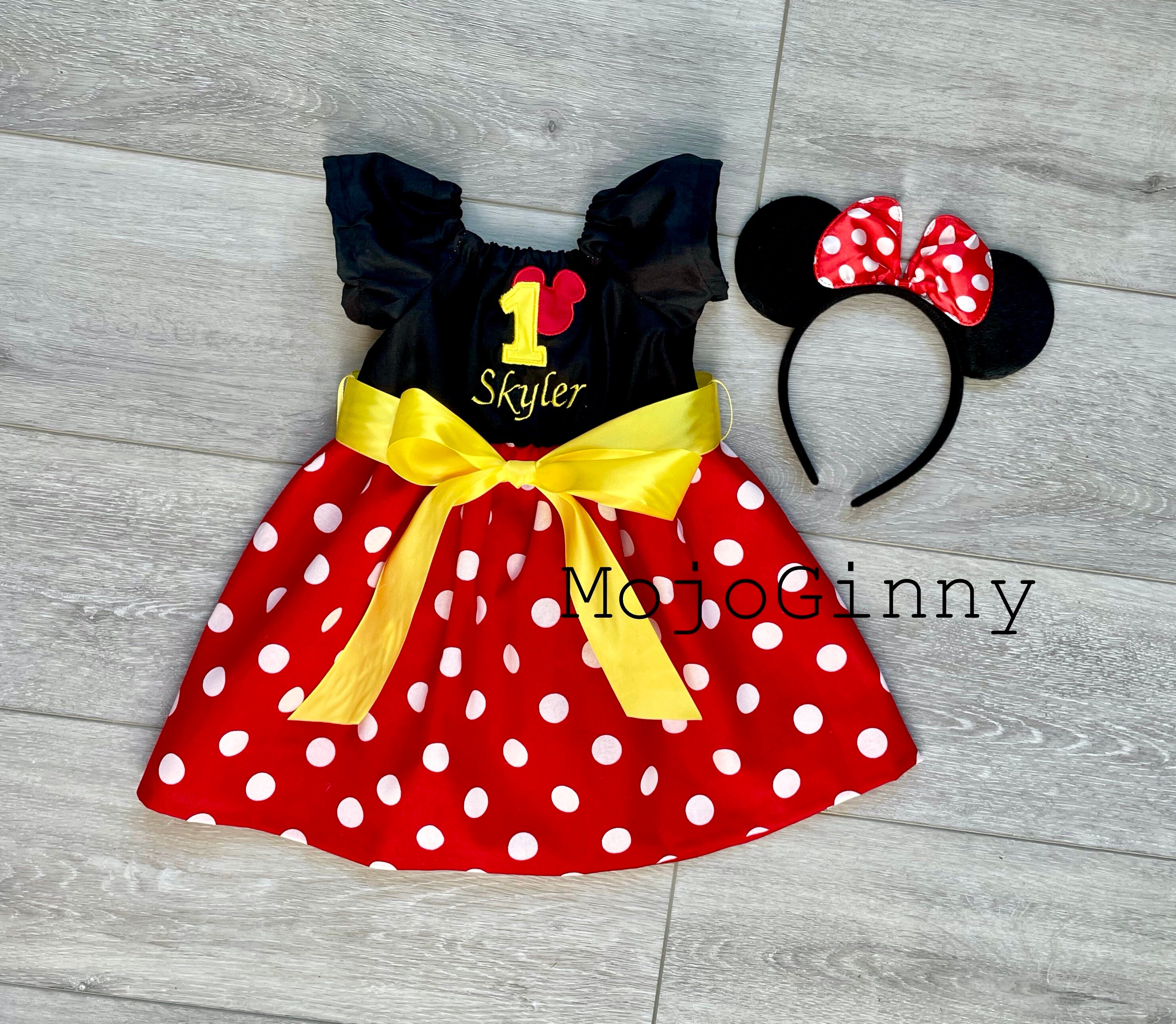 Mickey Mouse Minnie Vestido para las mujeres niña bebé Disney | Etsy México