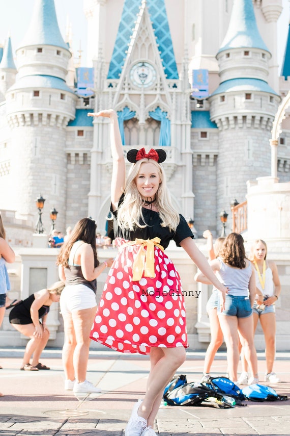 binnen Uitgebreid ga winkelen Disney Minnie Dress Mickey Mouse Women Mommy and Me Girls - Etsy