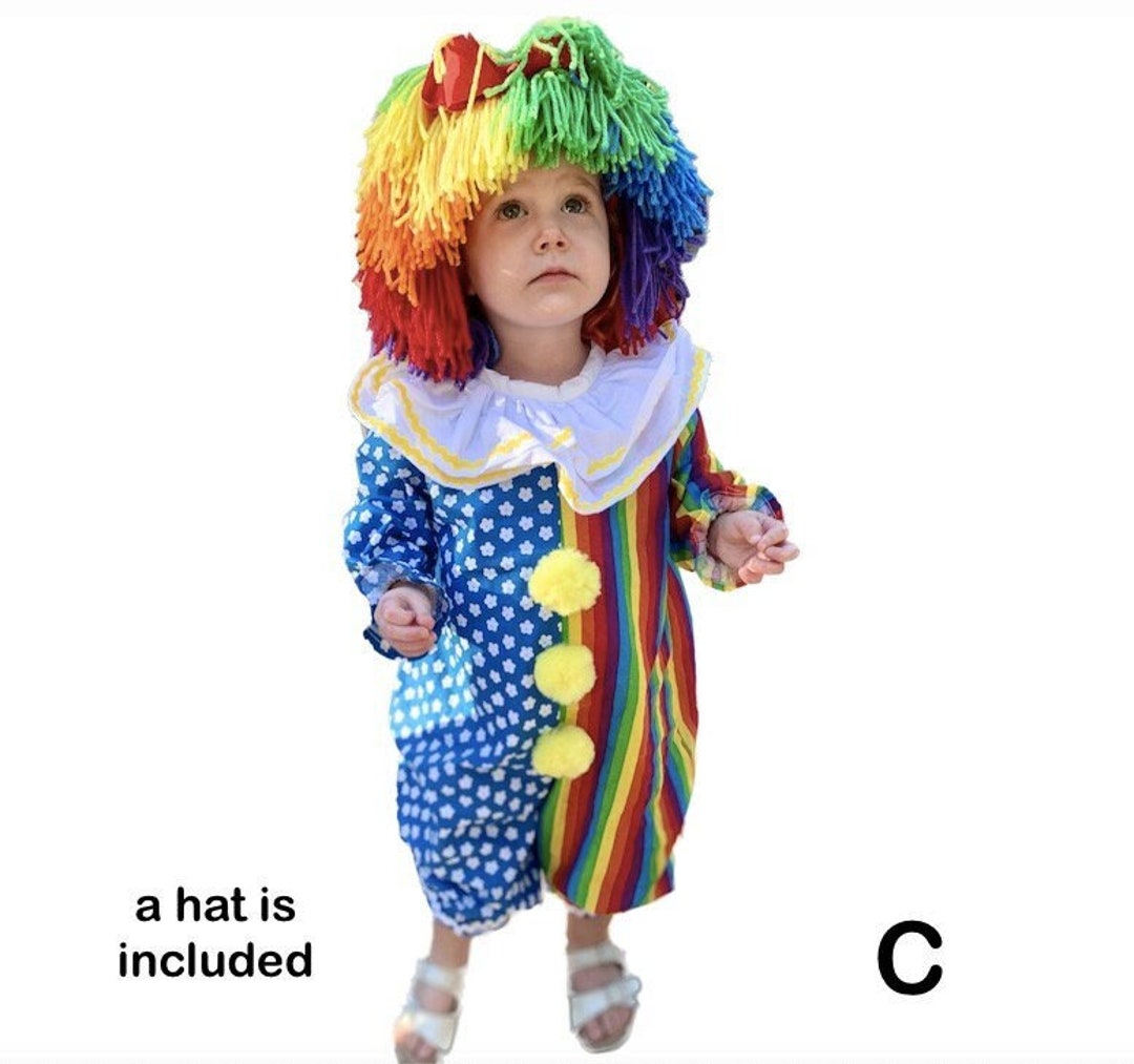 Clown Handmade Costume for Adult Women Men Girl Boy Baby - Etsy
