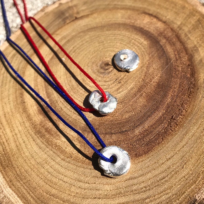 Two Colour Organic Circle Necklace