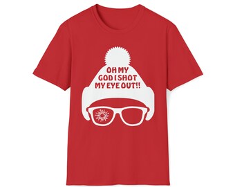 Una historia de Navidad Disparé mi ojo camiseta unisex Softstyle