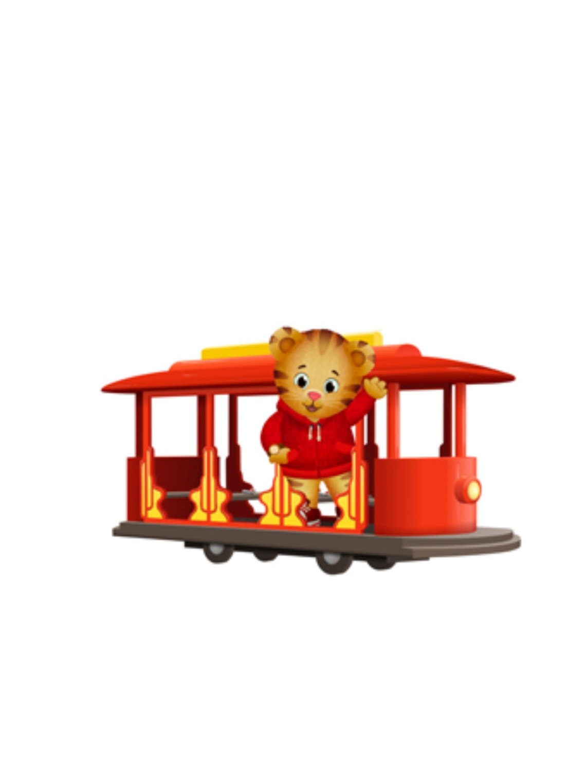 daniel tiger trolley and figures set