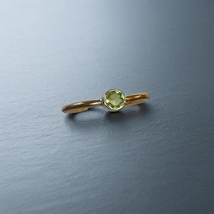 Handmade 14ct Gold Filled Peridot Ring, August Birthstone