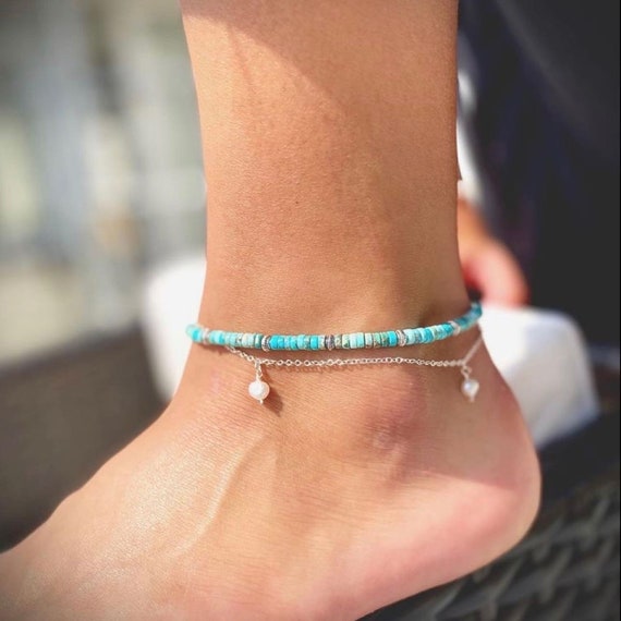 Turquoise shop anklet bracelets