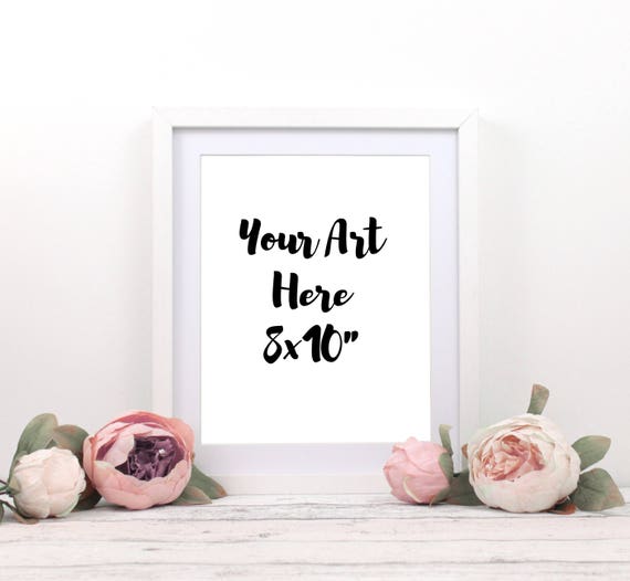 White Frame Mockup Empty Frame Mock Ups Digital Frames