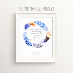 Wijdingscadeau voor vrouwen, cadeaus voor wijding, Jesaja 6 8, bijbelvers muurkunst, bijbelvers afdrukbaar, schrift afdrukbaar, Jesaja print