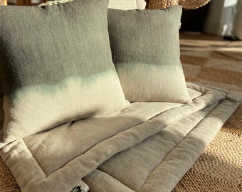 Matelas De Sol Bebe Montessori Coton Bio Tapis D Eveil Etsy