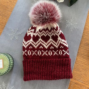 All My Love, All My Kisses Hat Knitting Pattern