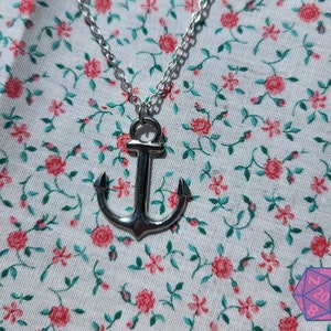 Anker| Aquatic Charm Halskette | 16 "Kette | Silbermetall