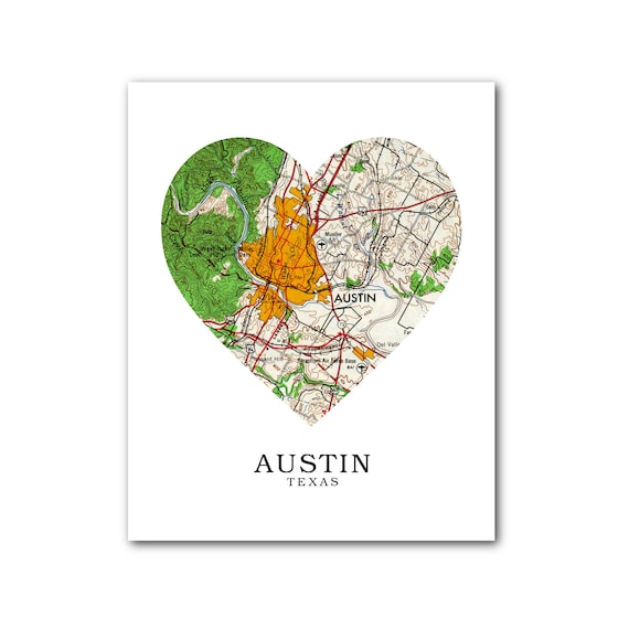 Printable Map Of Texas Austin