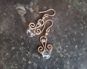 Copper earrings