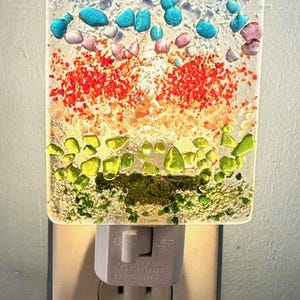 fused glass night light