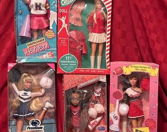 Cheerleader dolls thru the years - RARE FINDS - you choose