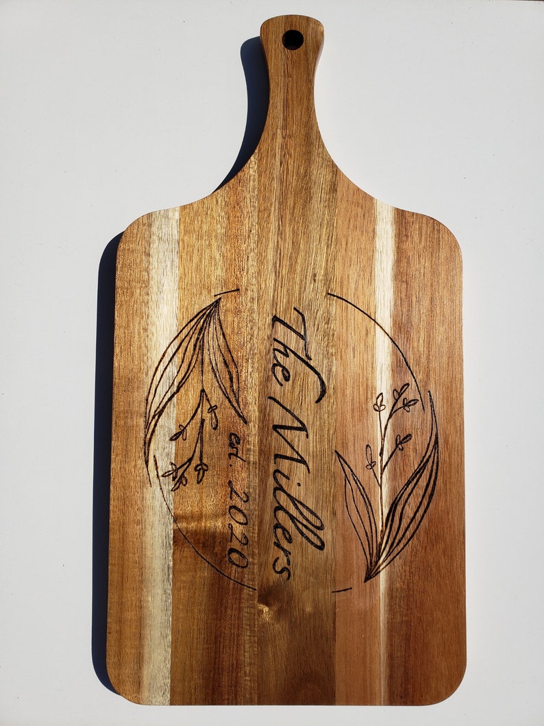 Personalized Woodburned Cutting Boards Etsy