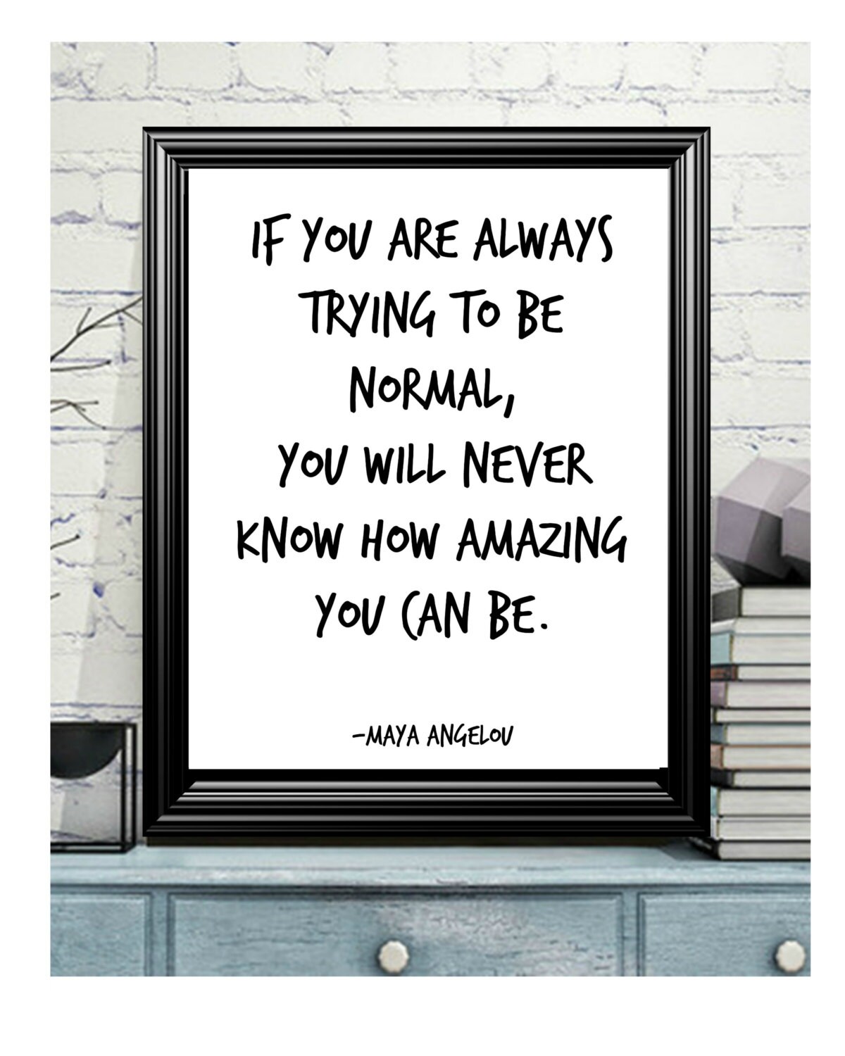 Maya Angelou Quote Printable Poster Downloadable Art Decor | Etsy