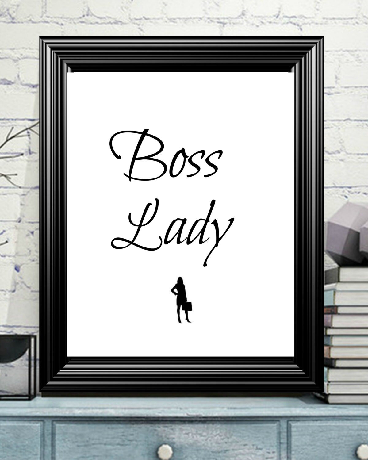 Boss Lady Inspirational Quotes Printable Poster Uplifting | Etsy