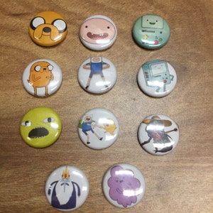 Adventure Time One Inch Button Lot 11 buttons