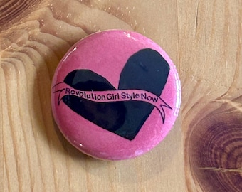 Bikini Kill “Revolution Girl Style Now” 1.25 inch button riot grrrl punk
