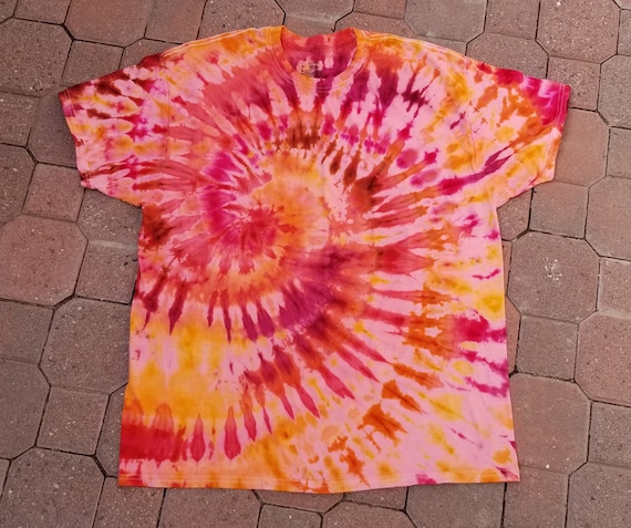 Mens pink best sale tie dye shirt