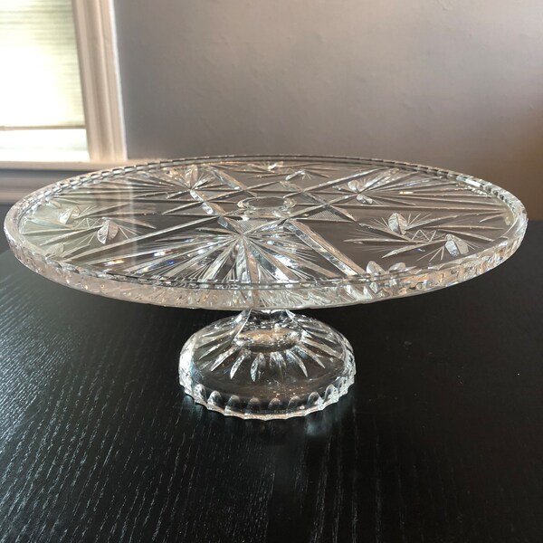 Crystal Cake Stand - Etsy