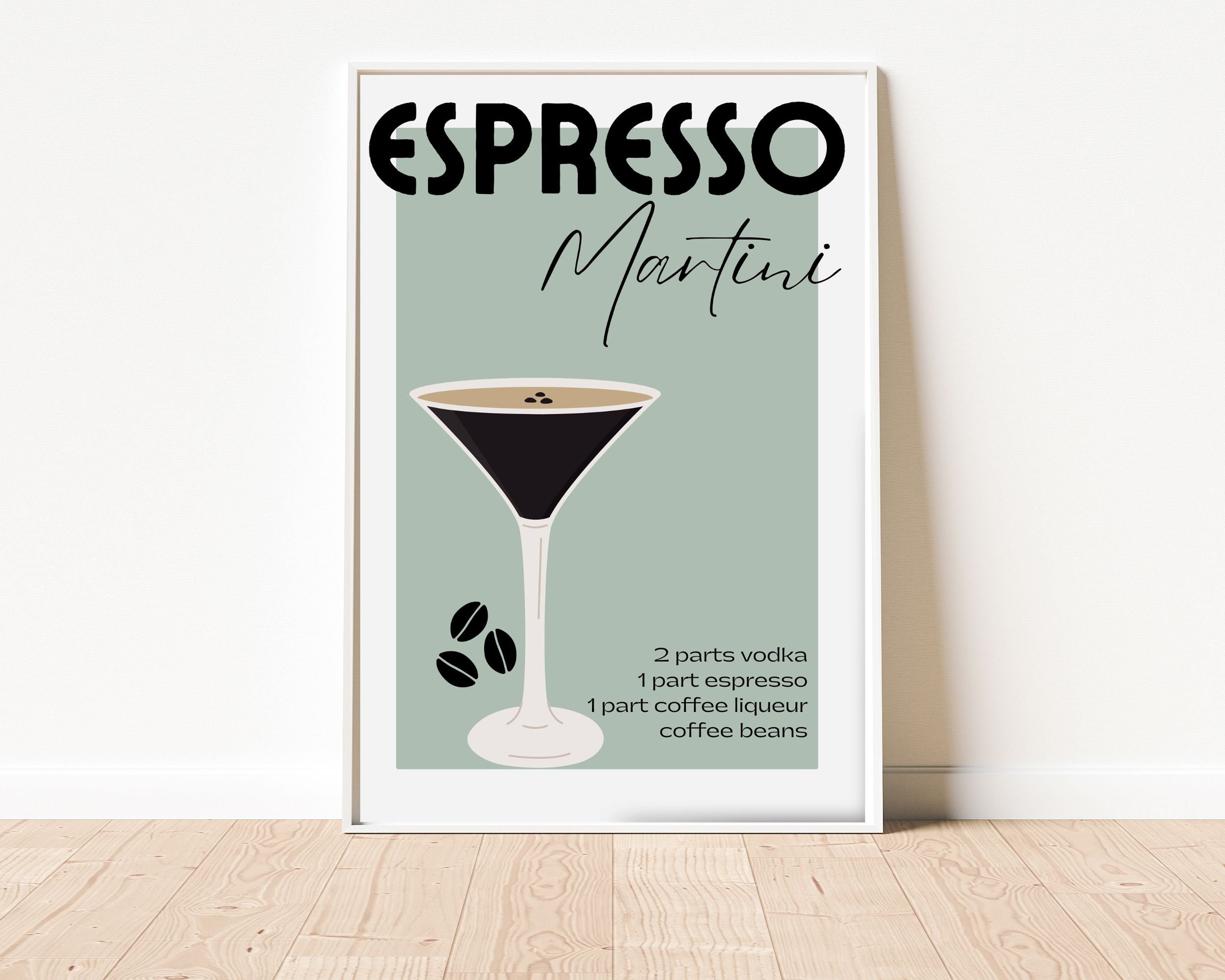 Poster Vintage Expresso - Déco Cuisine - Taille 51x35.5cm