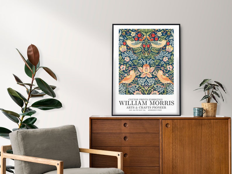 Set of 6 William Morris Prints, Art Nouveau Print, Exhibition Print ...
