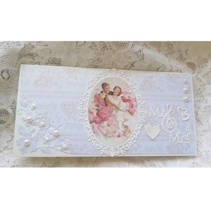 Karte zum Hochzeitstag Braut und Bräutigam Hochzeitswünsche Handgemachte Glückwunschkarte Personalisierte Hochzeit Neuvermähltenpaar Grußkarte