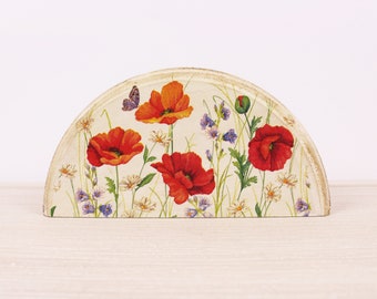 4 papel de Almuerzo Servilletas Para Decoupage Mesa de Fiesta Artesanía Vintage amapolas Prado