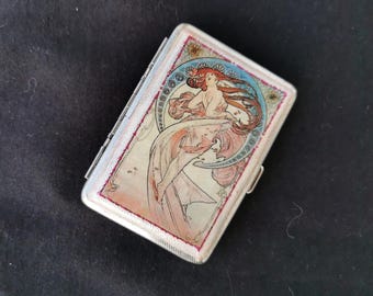 cigarette case for 120mm Amazon.com: Beautiful Stylish Simple Unilateral Metal Ladies and Men's Cigarette  Case,Holds 10 120's Capri Cigarettes (10pcs 120's, Black) : Health &  Household