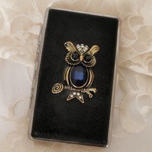 Qwl Zigaretten Etui, Metall Silber Zigarettenspitze, Verzierte Zigarettenschachtel, Doppelseitige Zigarettenschachtel, Visitenkarten ID Brieftasche