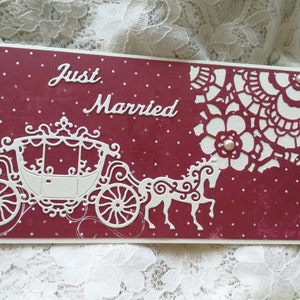 Biglietto di nozze di lusso fatto a mano con elegante busta per soldi da sposa, biglietto di nozze in scatola decorata, biglietto di auguri per coppia di sposi novelli