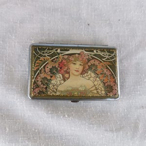 Zigarettenetui, Metall Silber Zigarettenspitze, verzierte Zigarettenschachtel, doppelseitige Zigarettenschachtel, Visitenkarten ID Brieftasche, Geschenke