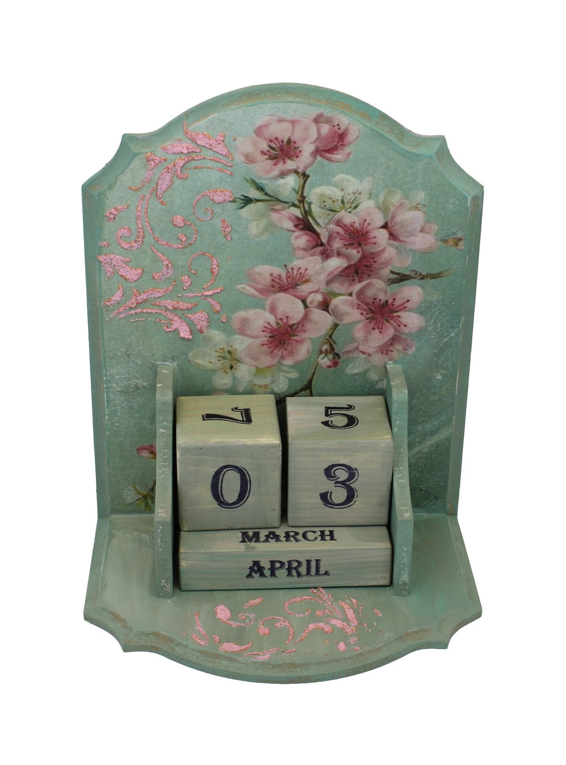 Ewiger Kalender aus Holz Ewiger Desktop Kalender Home Block - Etsy.de