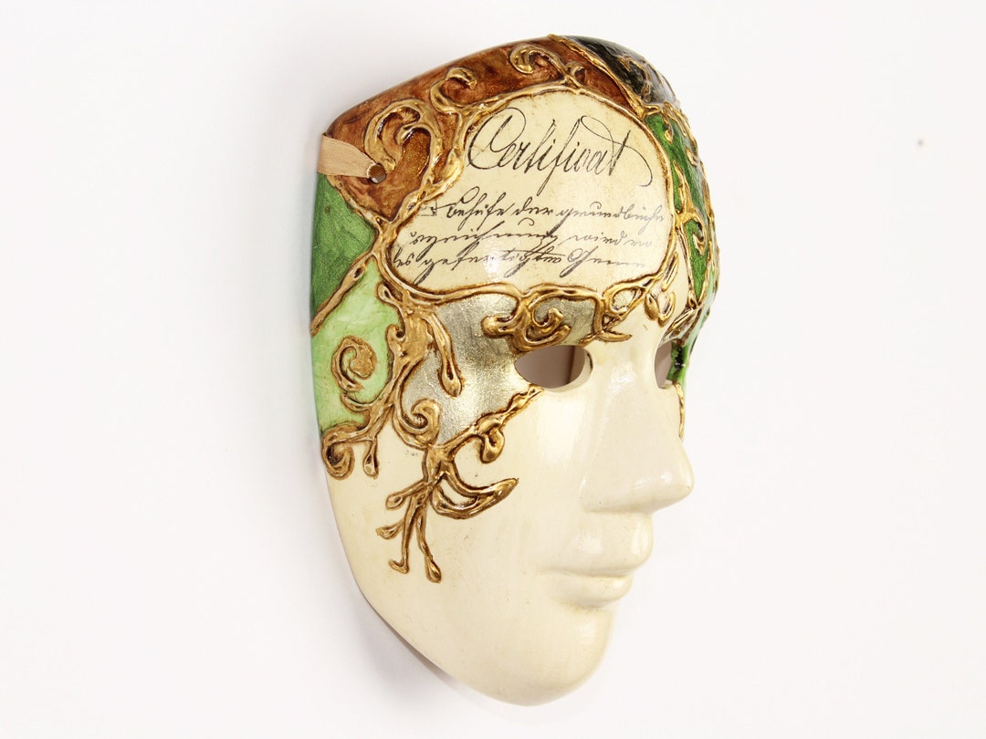 Hand Painted Wall Mask Decorative Mardi Gras Carnival