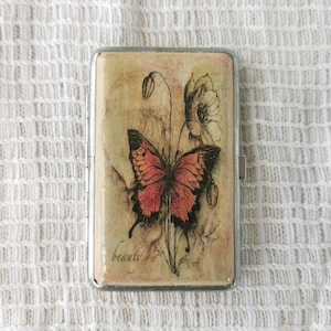 Schmetterling Etui, Zigarettenspitze, Visitenkartenhalter, Zigarettenspitze, doppelseitiger Ausweishalter, Geschenke