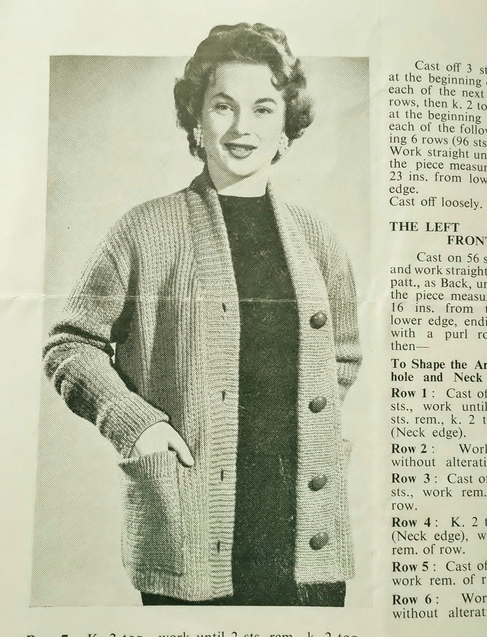 Original Vintage Reveille Knitting Pattern 1950s Thick | Etsy