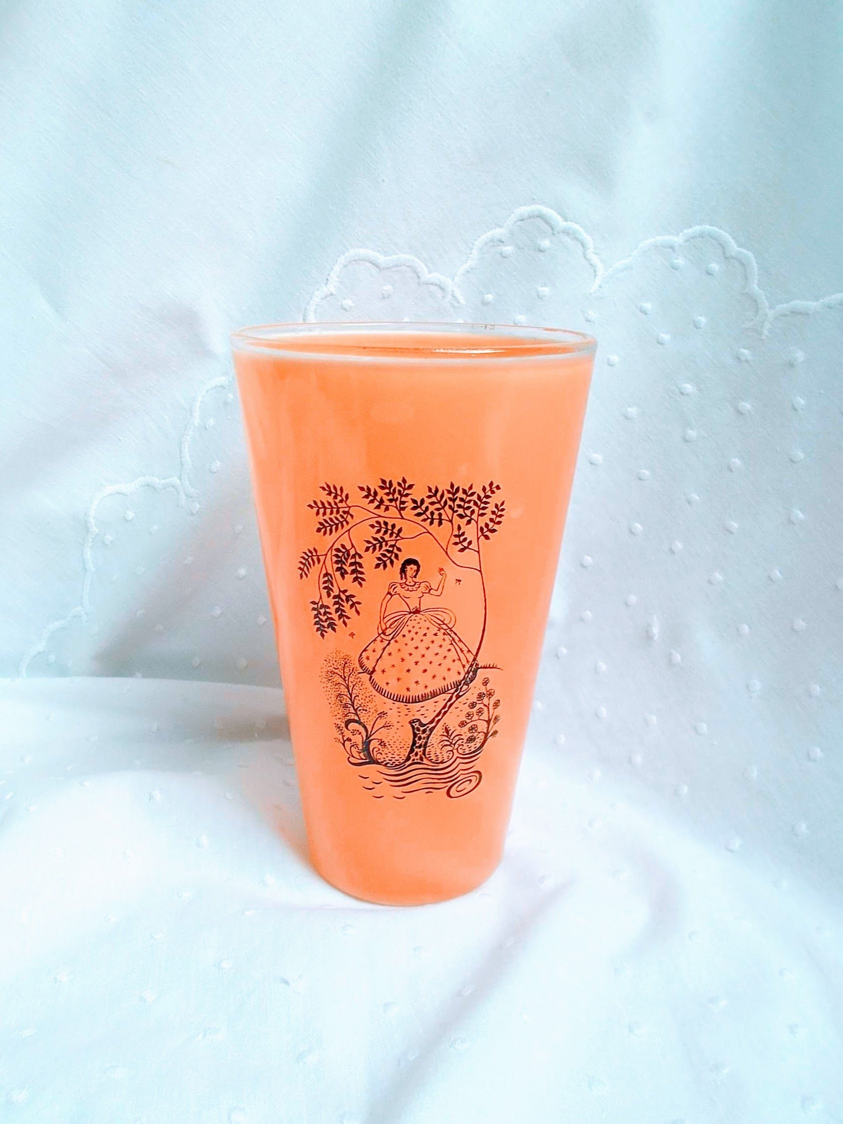 Vintage English Glass Vase 1930s to 1950s Crinoline Lady Etsy UK