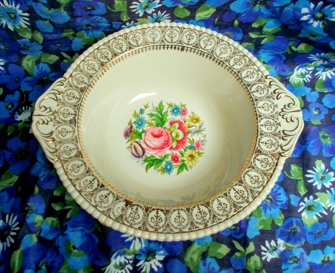 Vintage Large Dessert Bowl 1944 Solian Ware tradename by Etsy UK