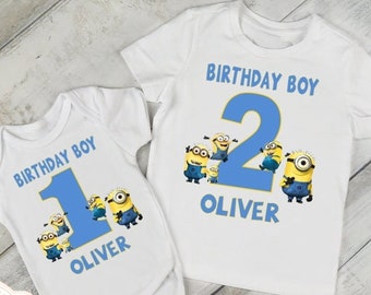 minion 1st birthday shirt