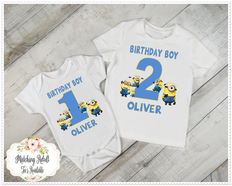 minion 1st birthday shirt