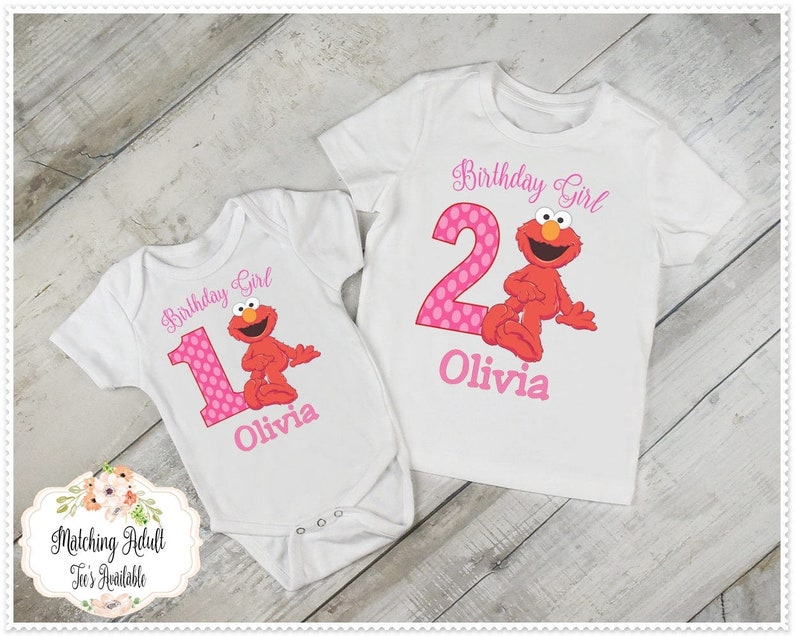 elmo 2nd birthday shirt girl
