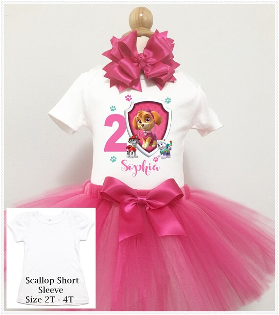 paw patrol 4th birthday outfit girl