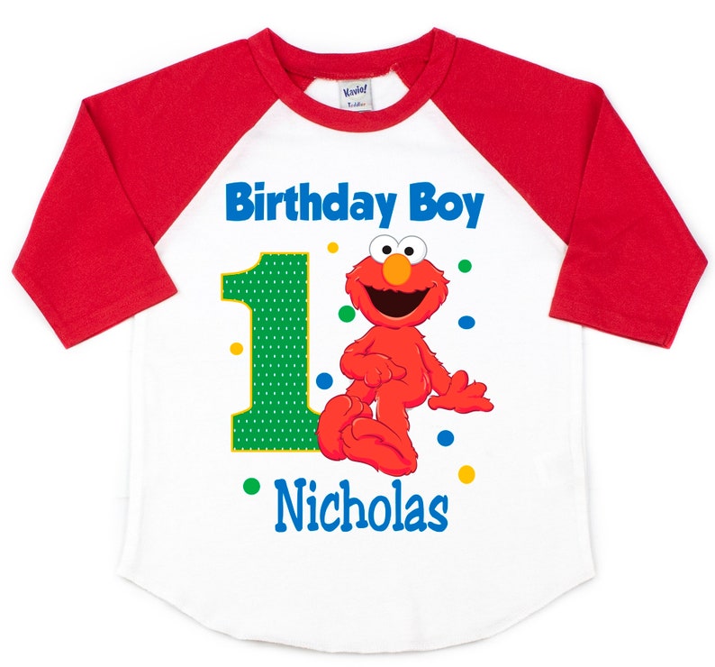 elmo birthday shirt girl