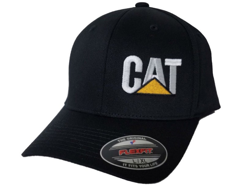 CAT Hat Fitted Flexfit Cap Caterpillar Diesel dozer Etsy