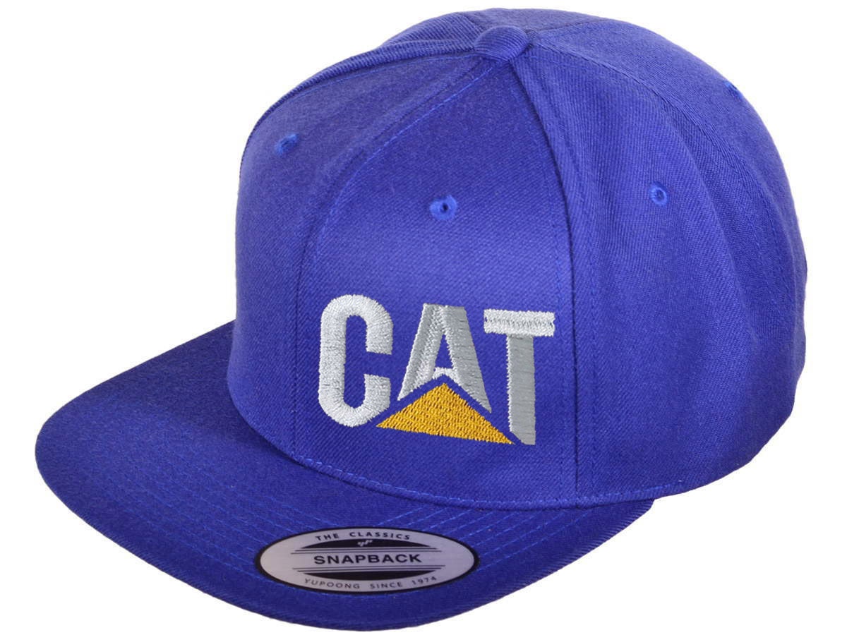 CAT Hat Flatbill Snapback Cap 