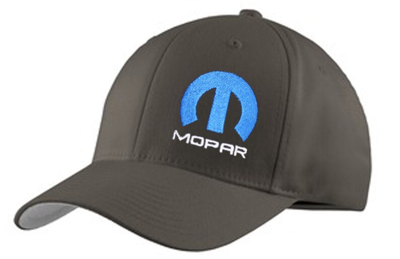 Mopar Hat Fitted Flexfit Cap Gray Etsy