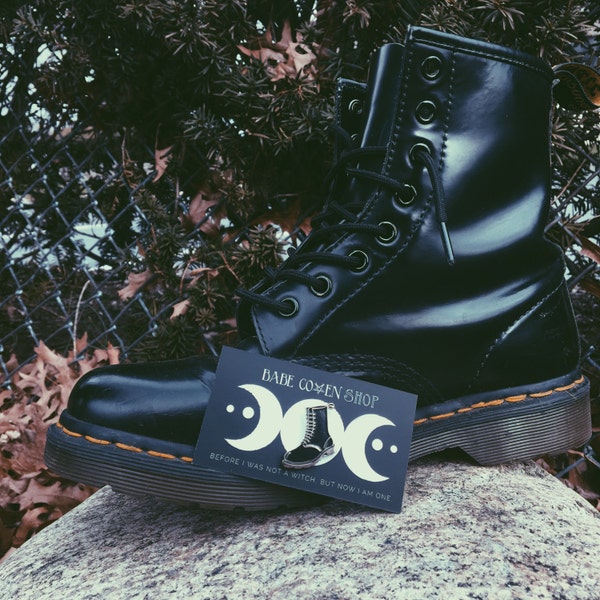 Punk Witch Boot 1" Enamel Pin