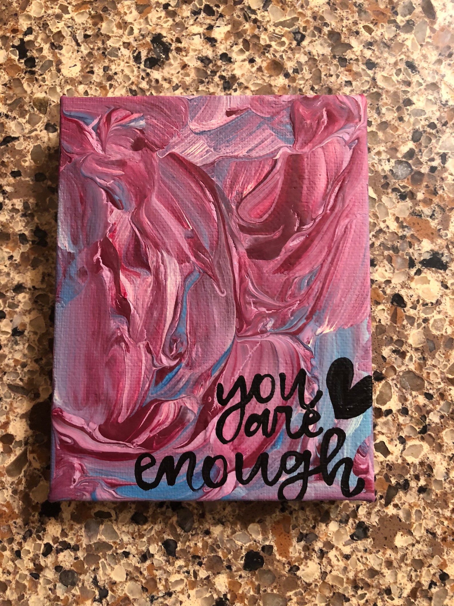 You Are Enough Original Painting Etsy España