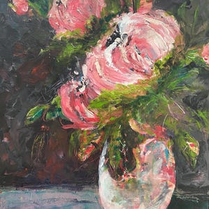 Grandes flores de color rosa claro