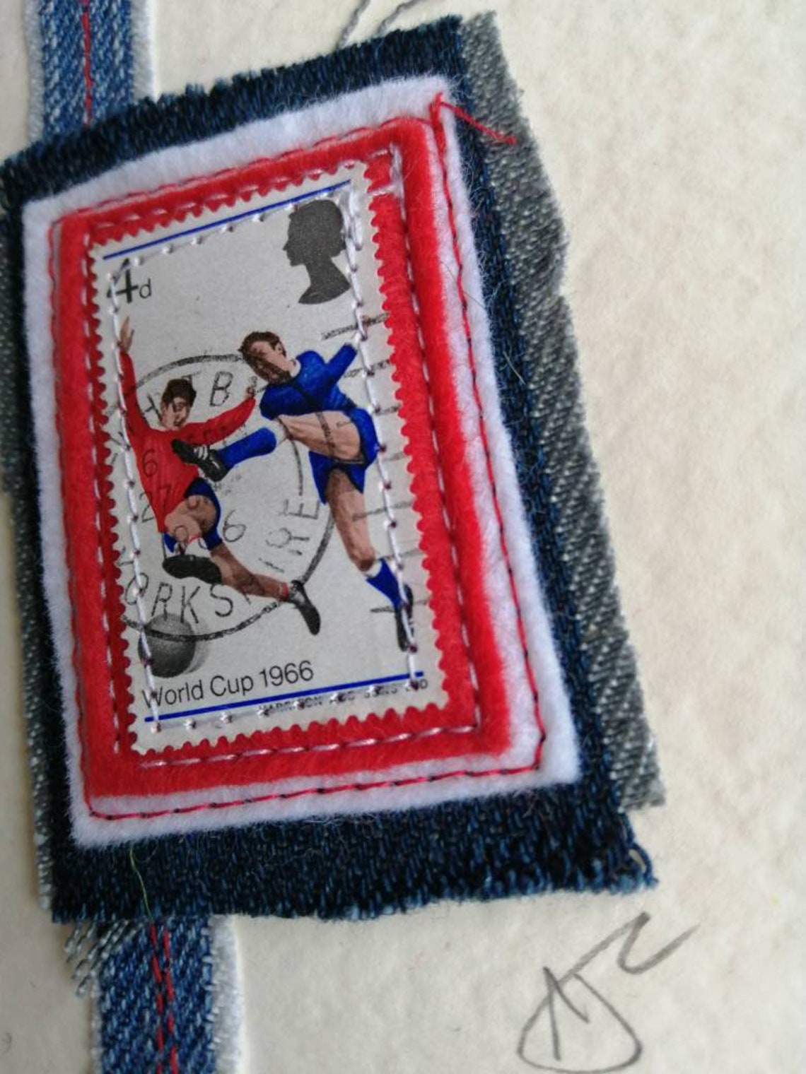 Handmade 1966 world cup card football postage stamp Etsy Handmade 1966 world cup card football postage stamp Etsy
